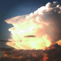 Nuage menaçant avec un regard impressionnant